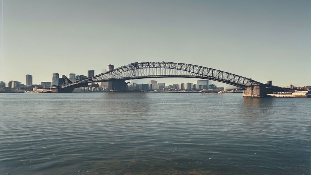 Sydney harbour illustrating Australia's economic system