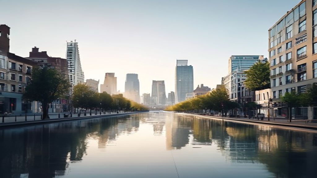Brussels business district representing Belgium's largest companies