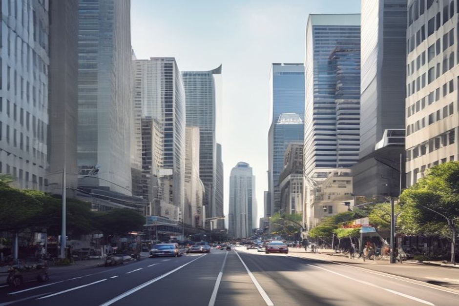 Sao Paulo Avenida Paulista illustrating Brazil's tertiary service sector