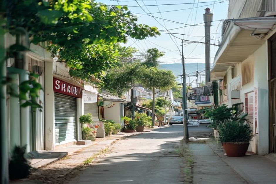 San Jose street illustrating Costa Rica's tertiary service sector