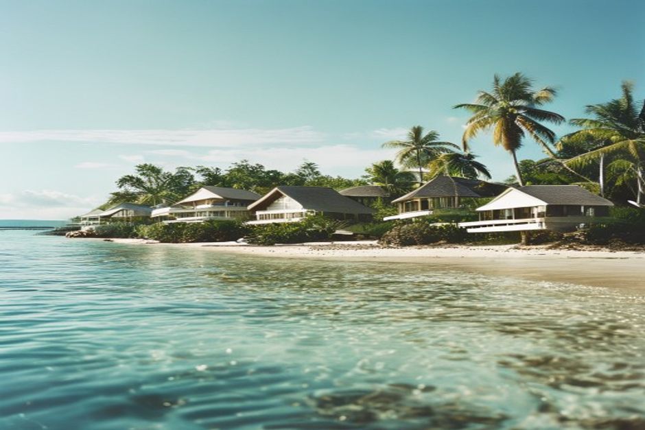 Fiji tropical resort illustrating Fiji's tertiary tourism sector