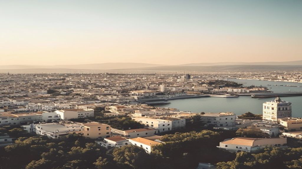 Athens cityscape and port illustrating the Greek economic system