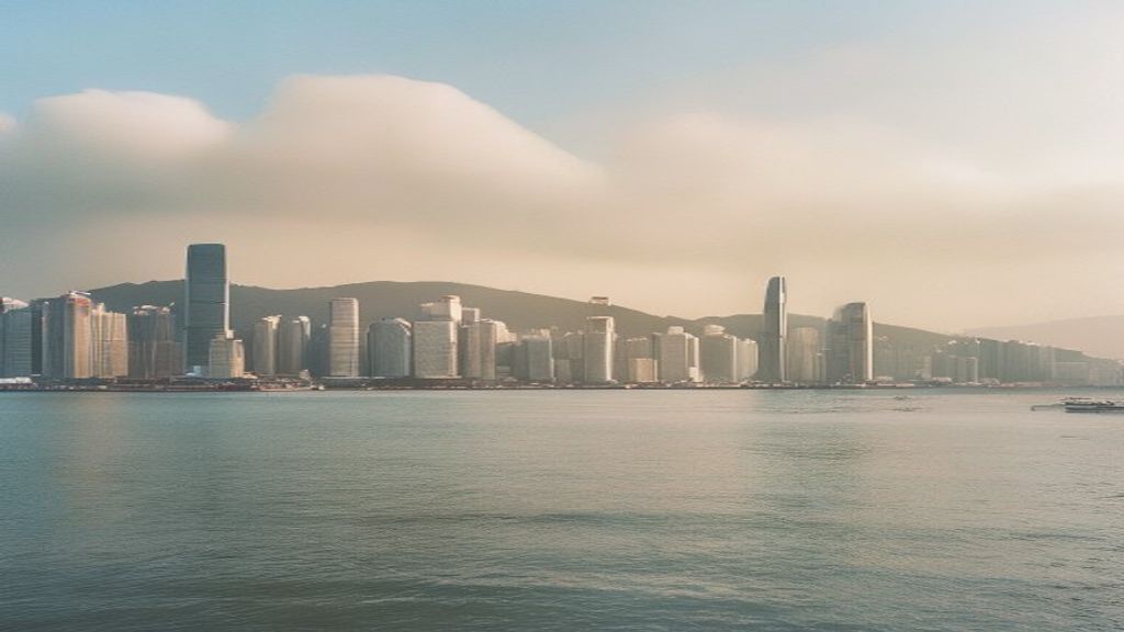 Hong Kong skyline illustrating Hong Kong's economic system