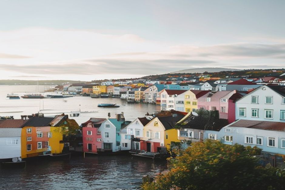 Reykjavik harbour city illustrating Iceland's tertiary tourism sector