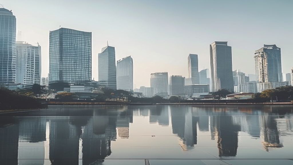 Jakarta skyline representing Indonesia's largest companies