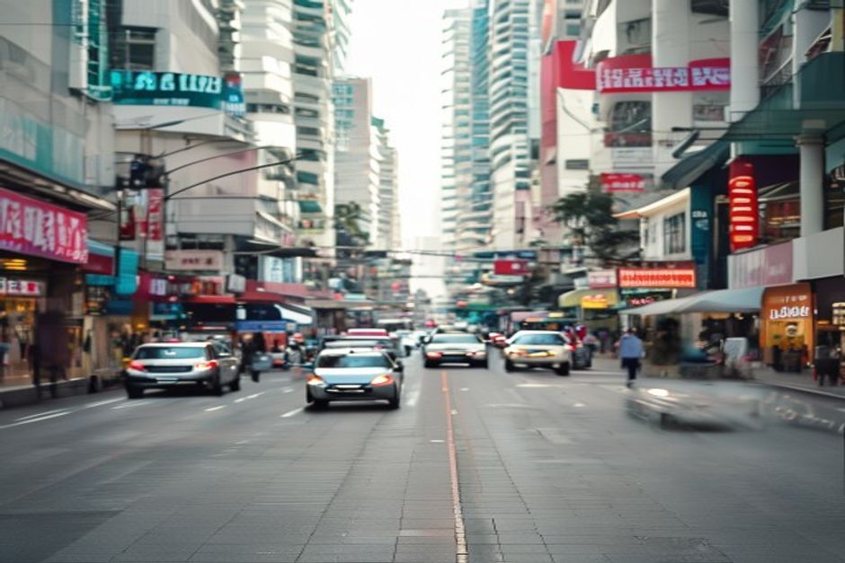 Jakarta street illustrating Indonesia's tertiary service sector