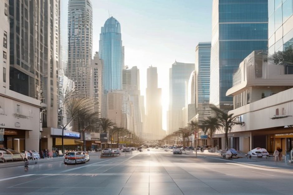 Kuwait City illustrating Kuwait's tertiary service sector