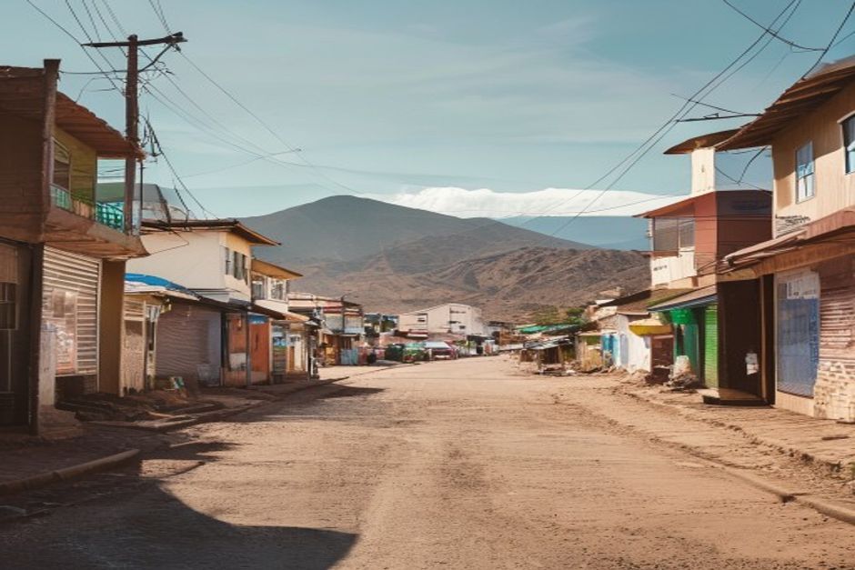 Maseru street illustrating Lesotho's tertiary service sector