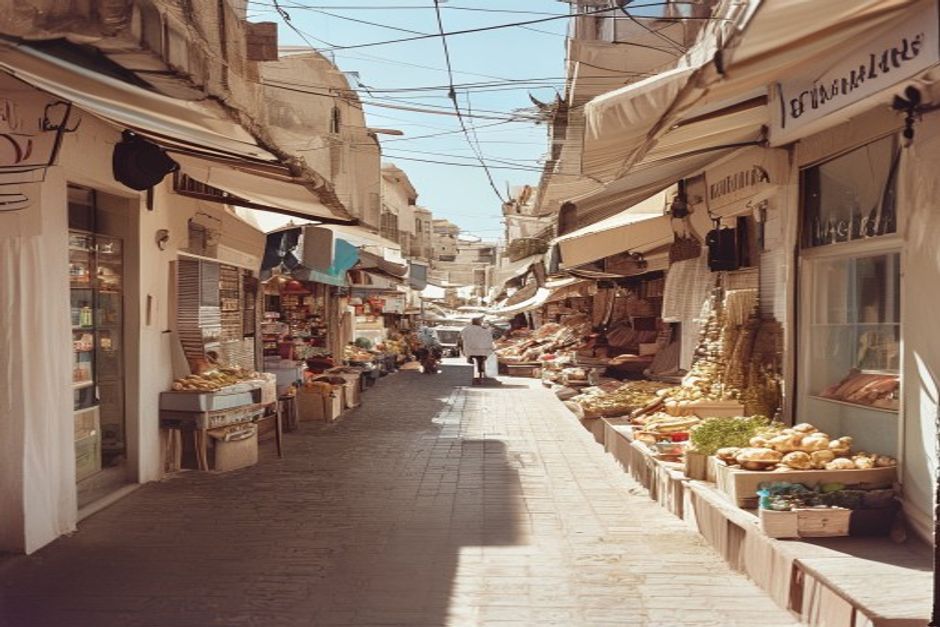 Tripoli illustrating Libya's tertiary service sector