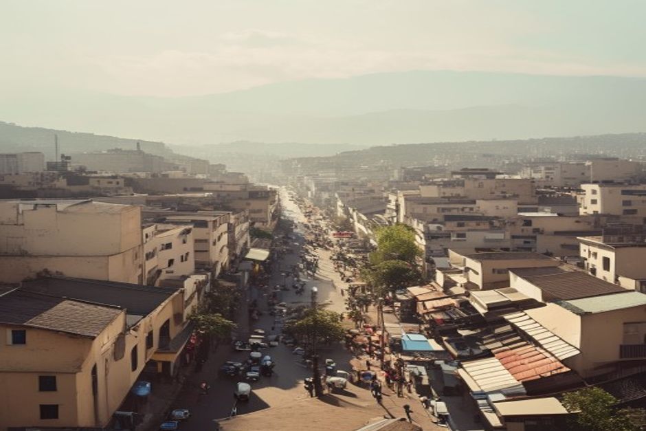Antananarivo hillside city illustrating Madagascar's tertiary service sector