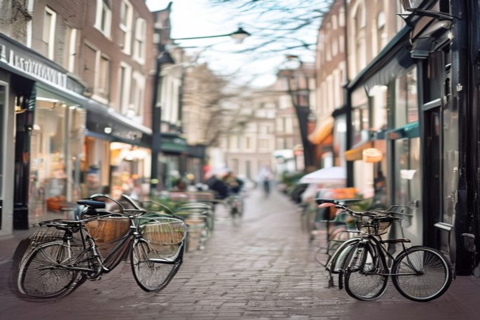 Amsterdam illustrating the Netherlands' tertiary service sector