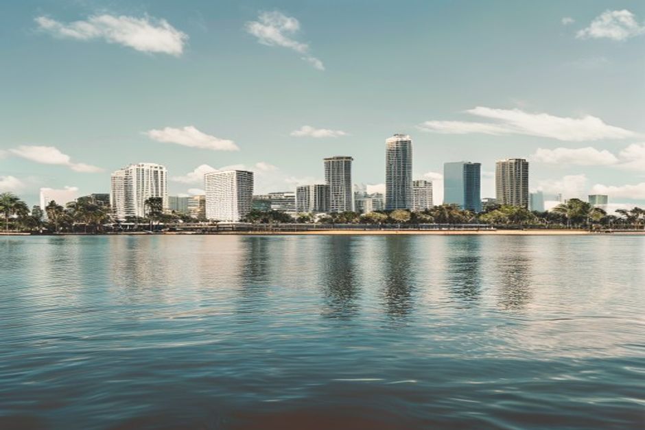 Panama City skyline illustrating Panama's tertiary service sector
