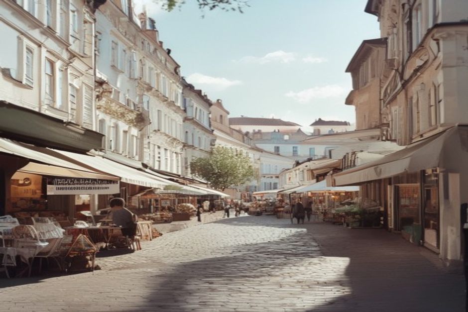 Warsaw old town illustrating Poland's tertiary service sector