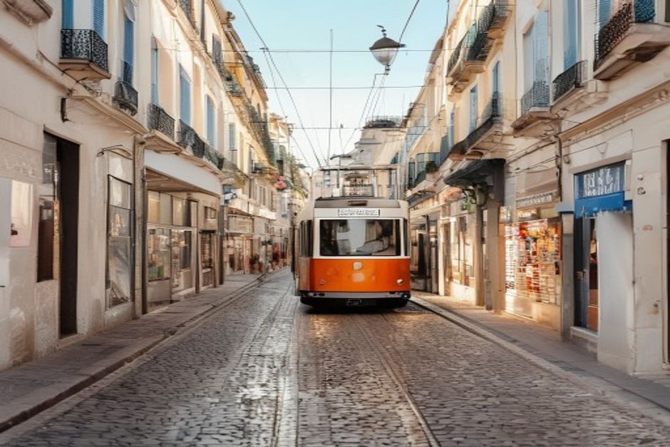 Lisbon illustrating Portugal's tertiary service sector