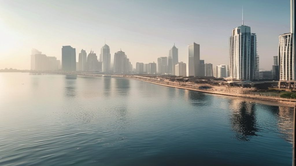 Doha skyline illustrating Qatar's economic system
