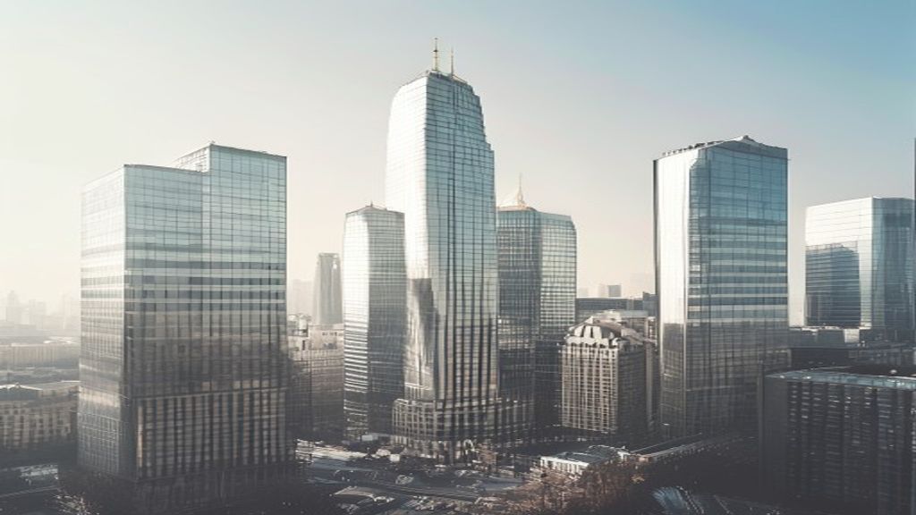 Moscow business district skyline representing Russia's largest companies