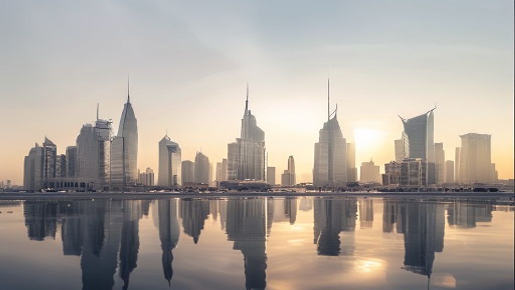 Riyadh financial district representing the largest companies in Saudi Arabia