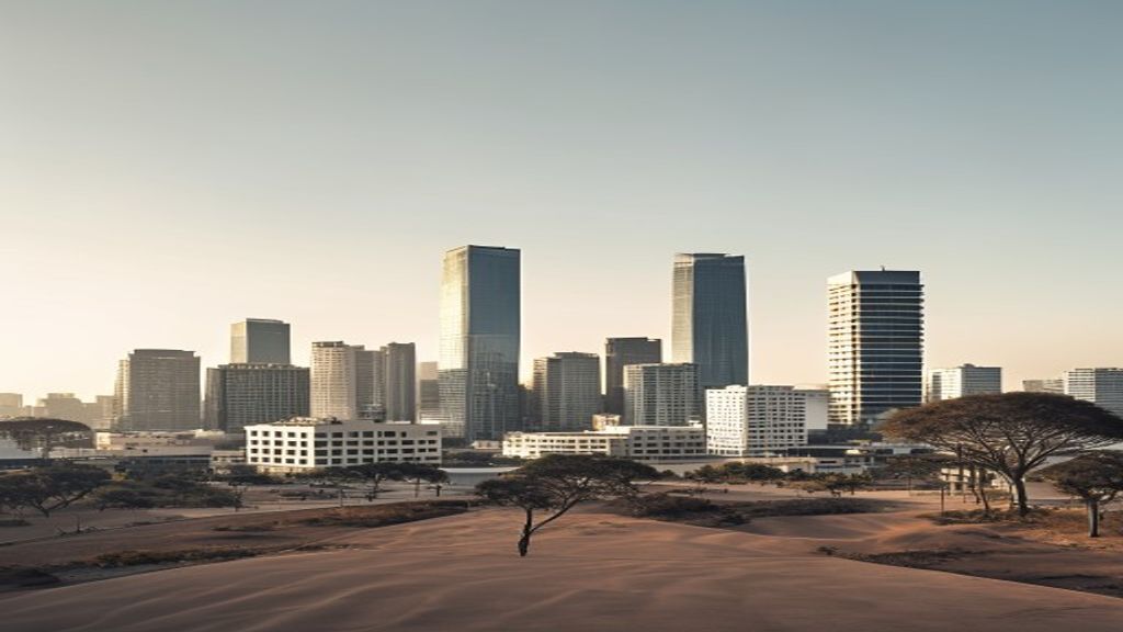 Johannesburg Sandton representing South Africa's largest companies