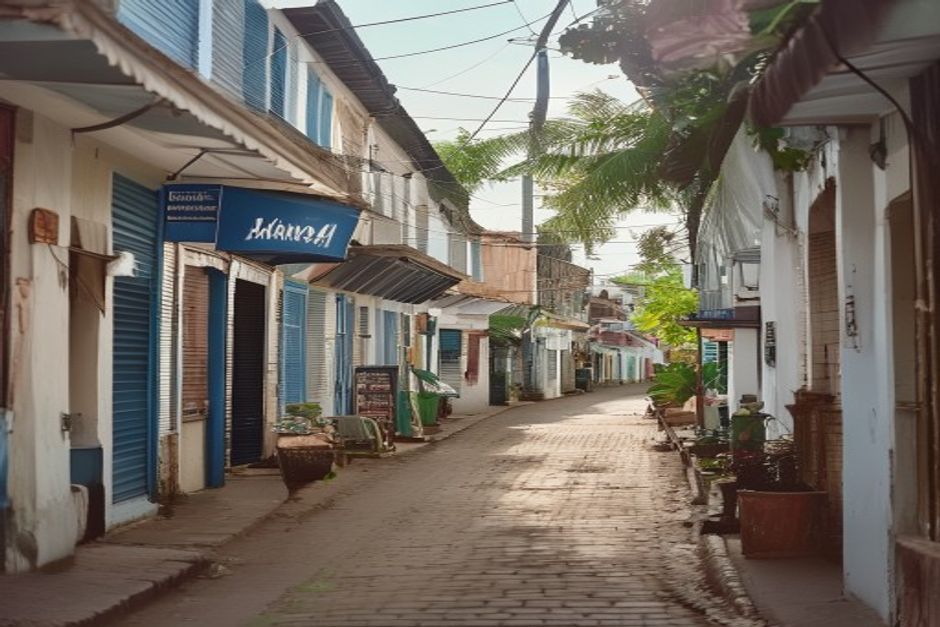 Paramaribo illustrating Suriname's tertiary service sector