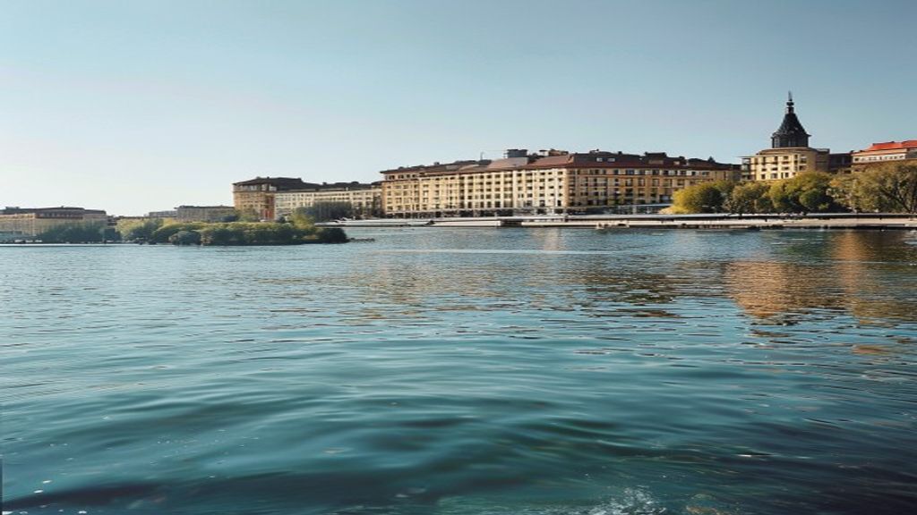 Geneva lakeside finance illustrating the Swiss economic model