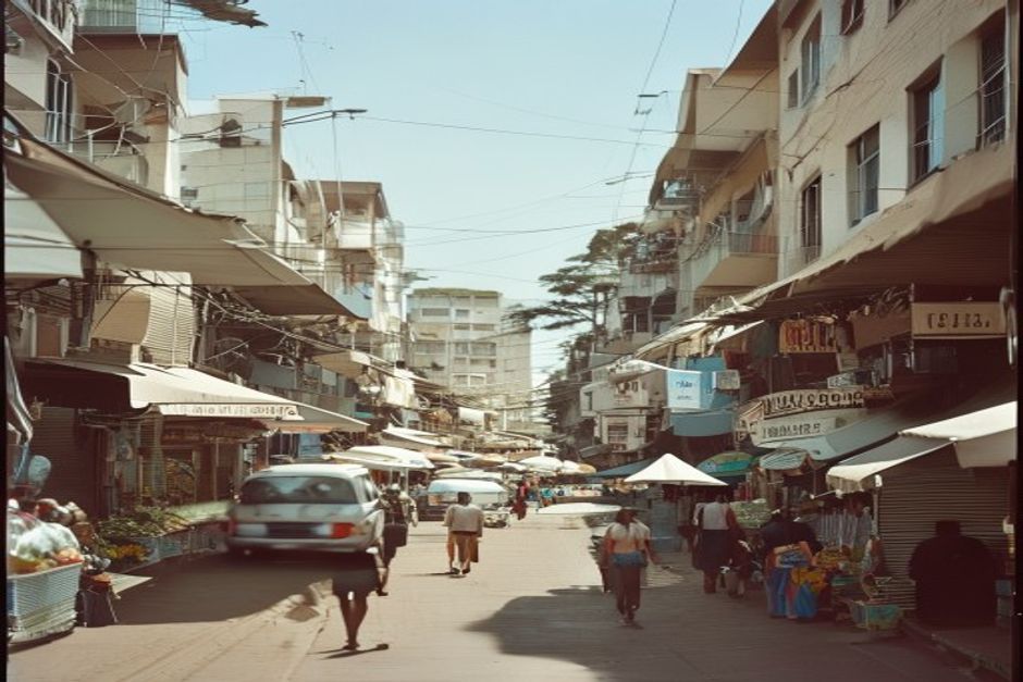 Dar es Salaam street illustrating Tanzania's tertiary service sector