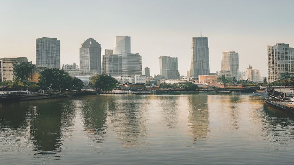 Bangkok skyline illustrating Thailand's economic system