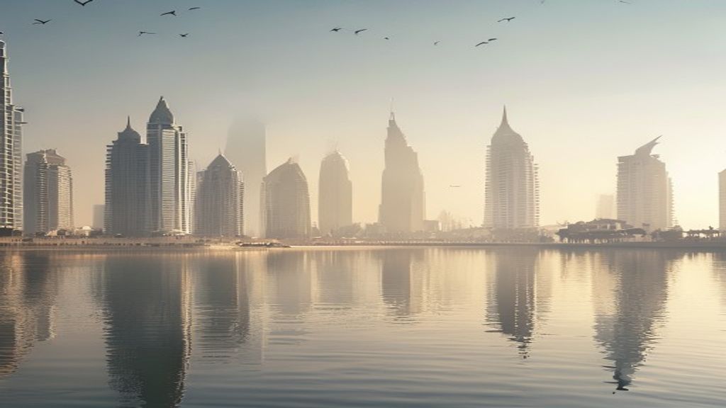 Abu Dhabi skyline illustrating the UAE economic system