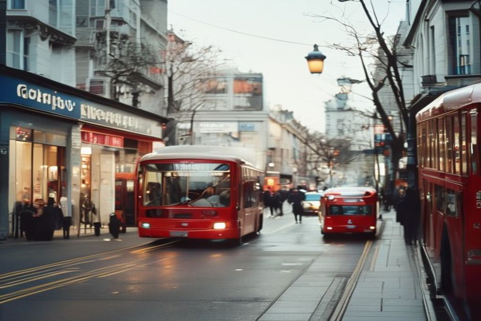 London shopping street illustrating the United Kingdom's tertiary service sector