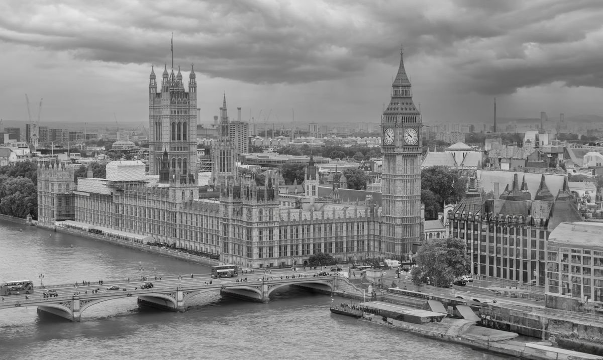 Houses of Parliament and Big Ben symbolizing government role in a mixed economy